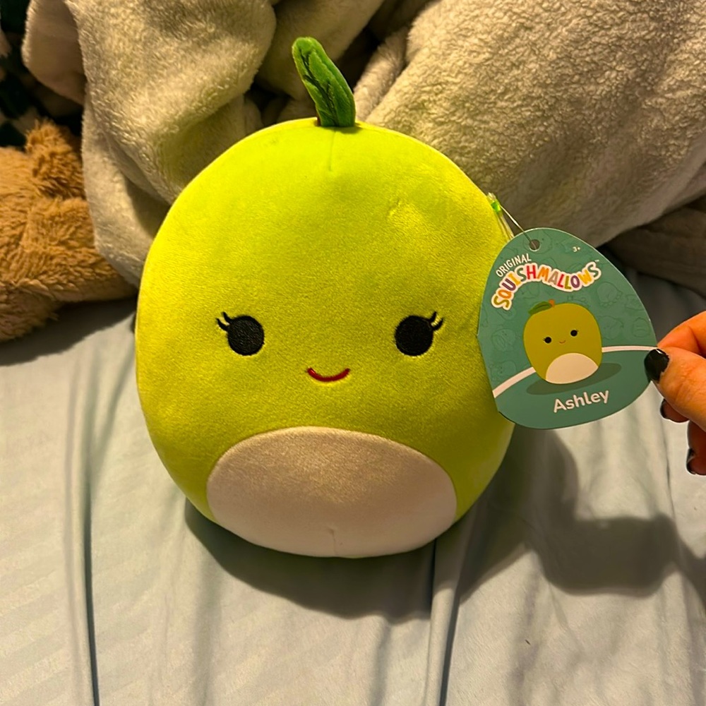 Squishmallow green apple